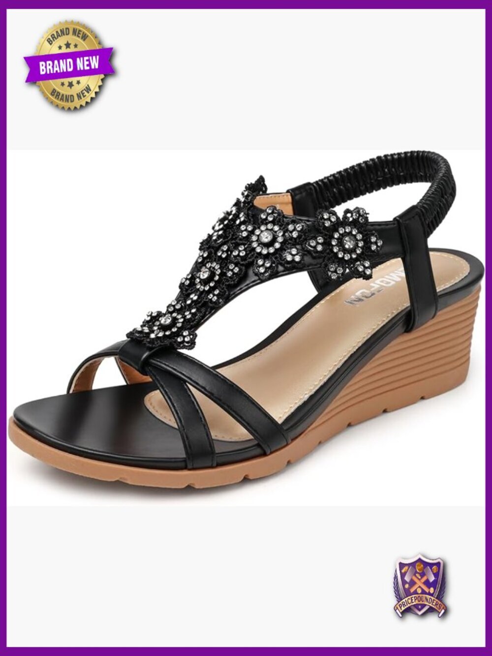 Women's Low Wedge Sandals Open Toe Ankle Strap Platform Summer Shoes